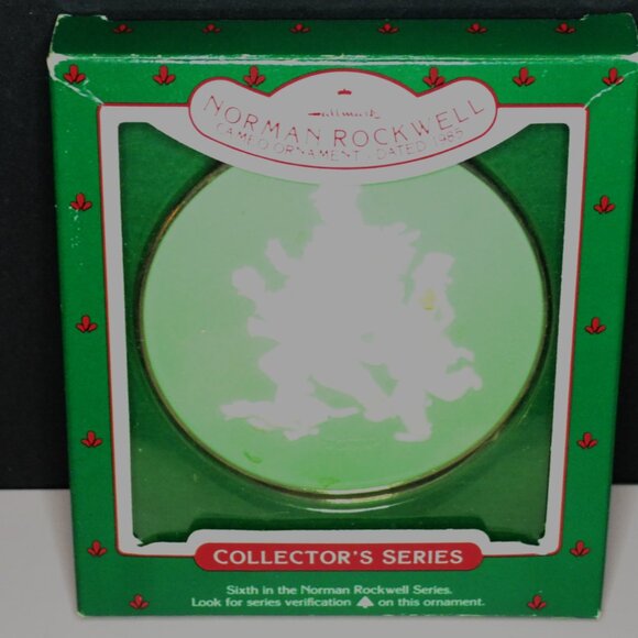 Norman Rockwell Cameo Ornaments Set Of 5 Holiday Decor Christmas Tree - Picture 2 of 11